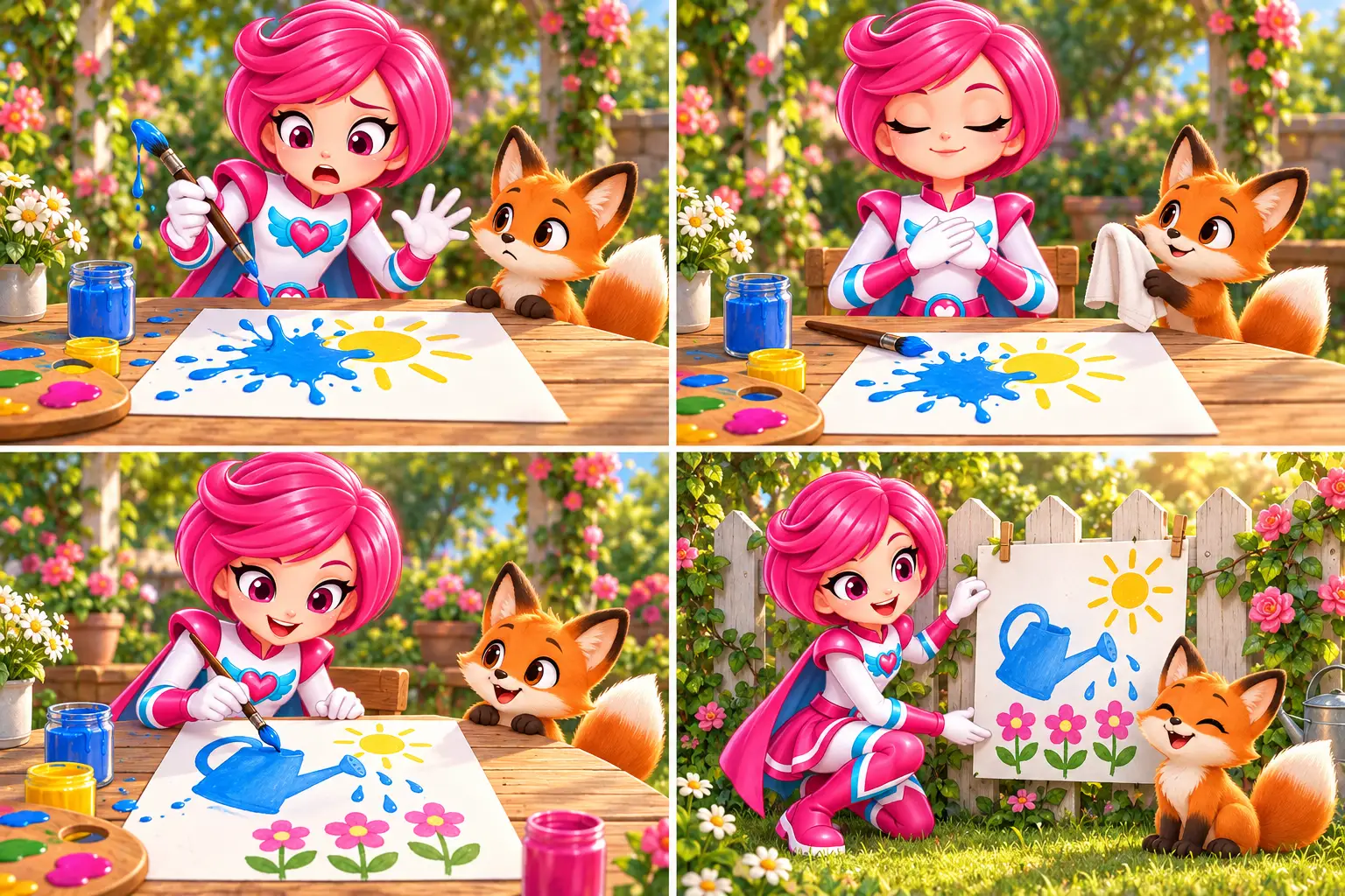 Creative and puzzle activities with Gina