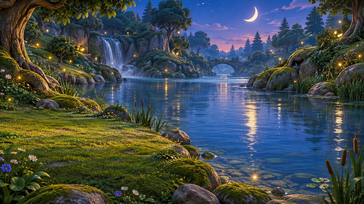 The moonlit Hollow from The Night the Stars Went Missing